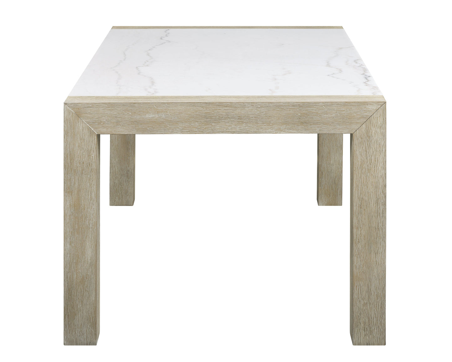 Dune Light Gray Genuine Marble Dining Table from Crown Mark - Luna Furniture