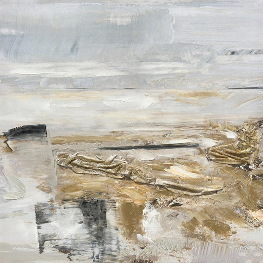 Hand painted textured canvas