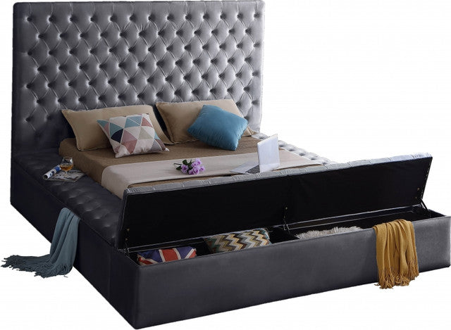 Paris Grey Platform Bed
