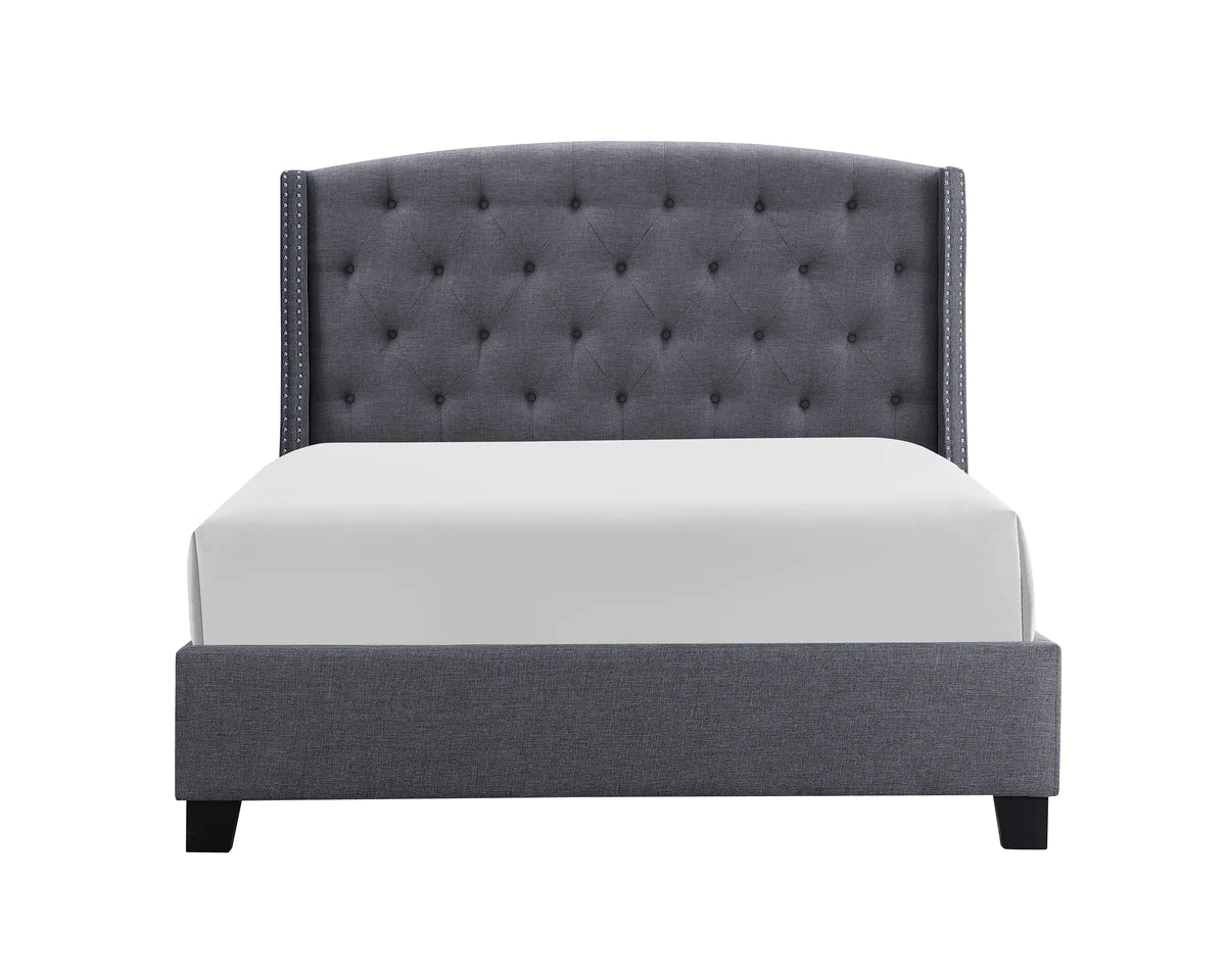 Eva Gray Upholstered Bed linen