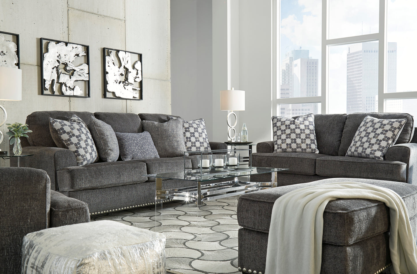 Locklin Sofa and Loveseat