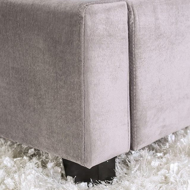 Rosabelle Gray Tufted Bed Frame Queen, King