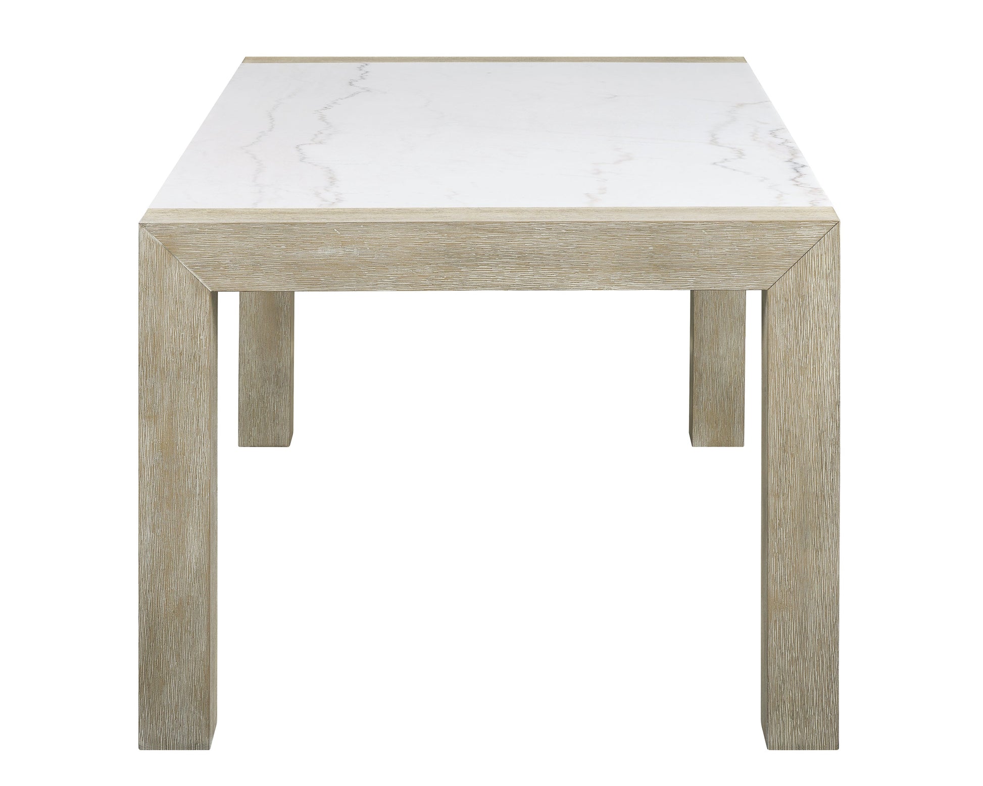 Dune Light Gray Genuine Marble Dining Table from Crown Mark - Luna Furniture