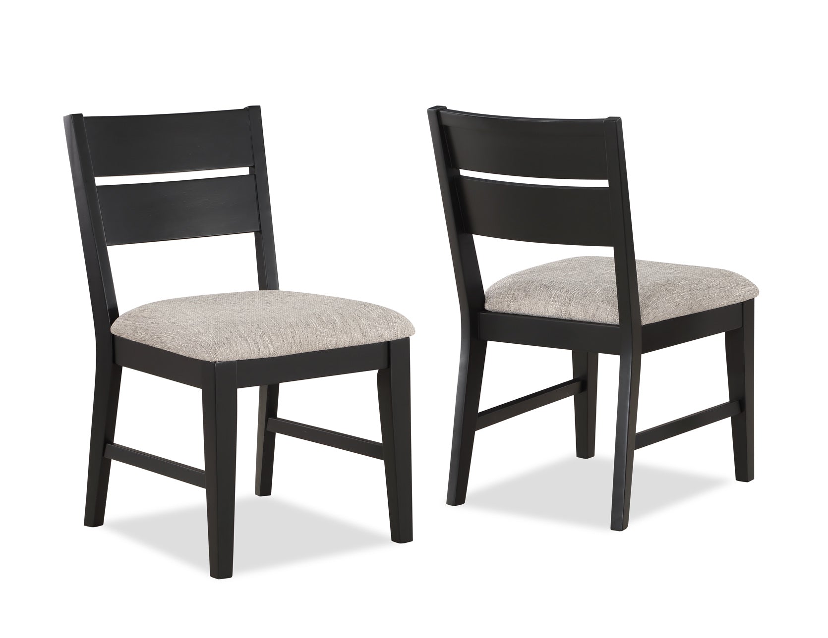 Mathis Black/Gray Round Dining Set from Crown Mark - Luna Furniture