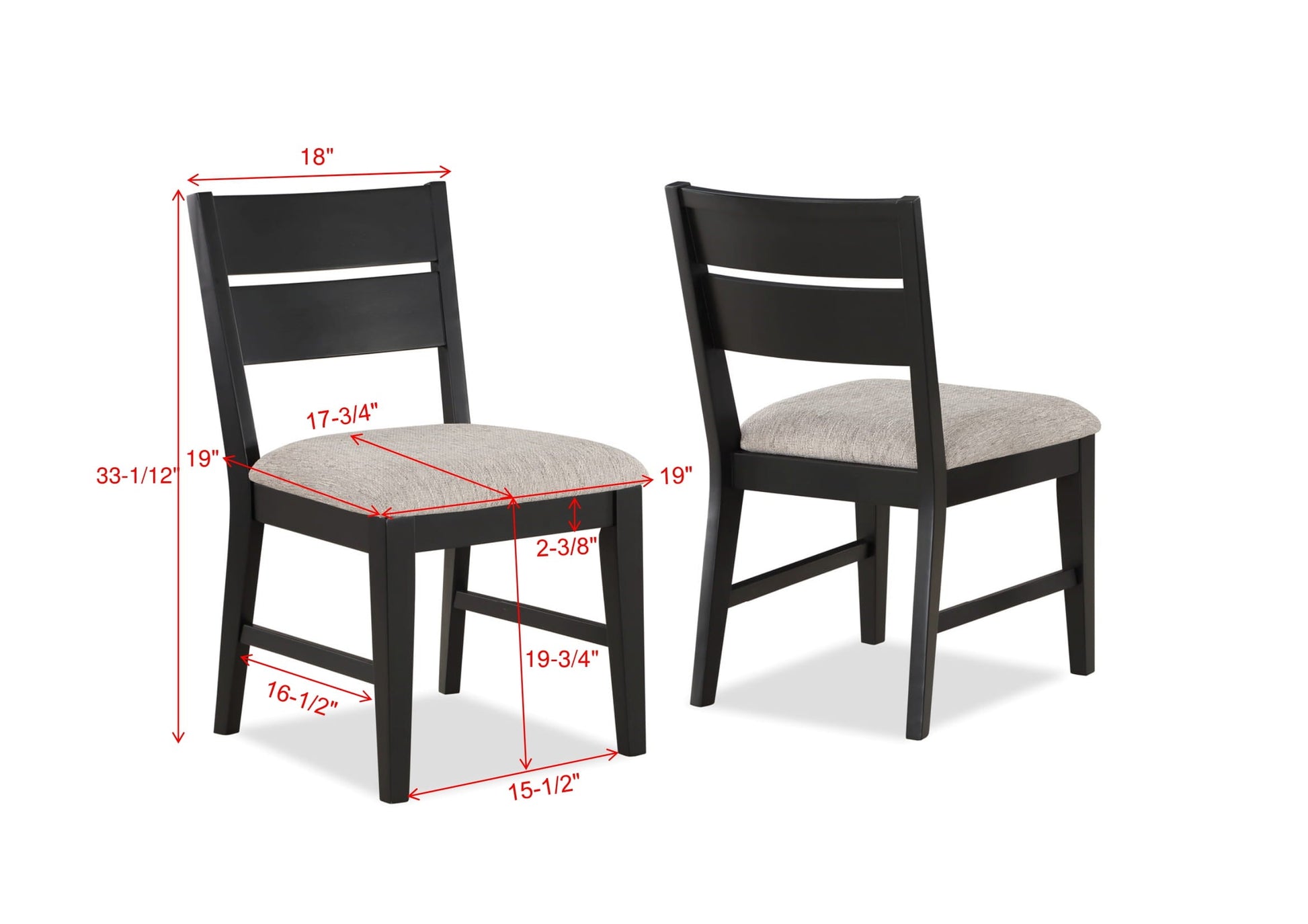 Mathis Black/Gray Round Dining Set from Crown Mark - Luna Furniture