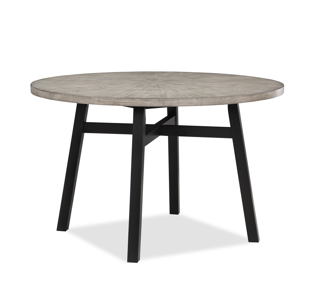 Mathis Black/Gray Round Dining Set from Crown Mark - Luna Furniture