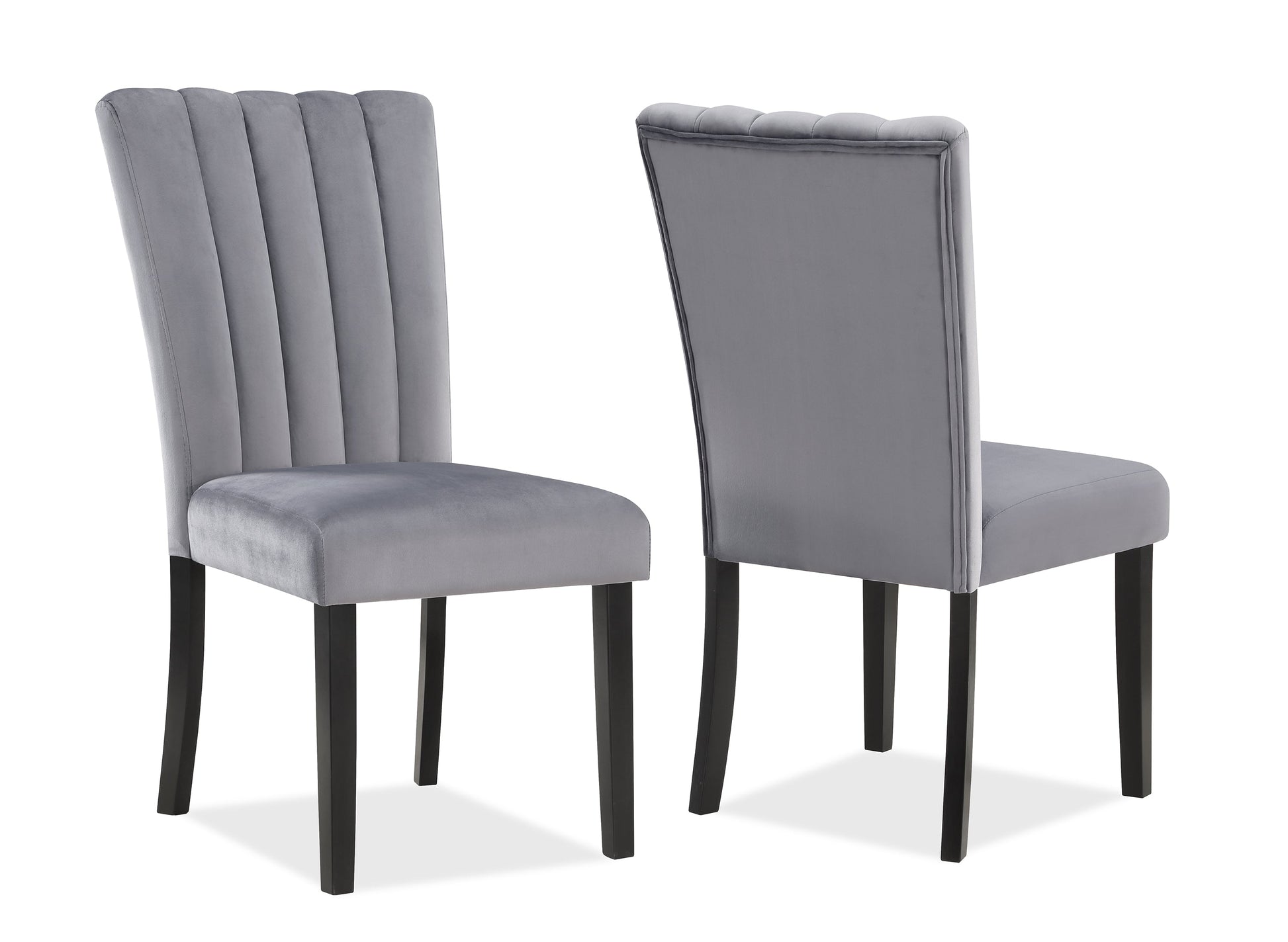 Pascal Black/Gray Marble-Top Dining Set from Crown Mark - Luna Furniture