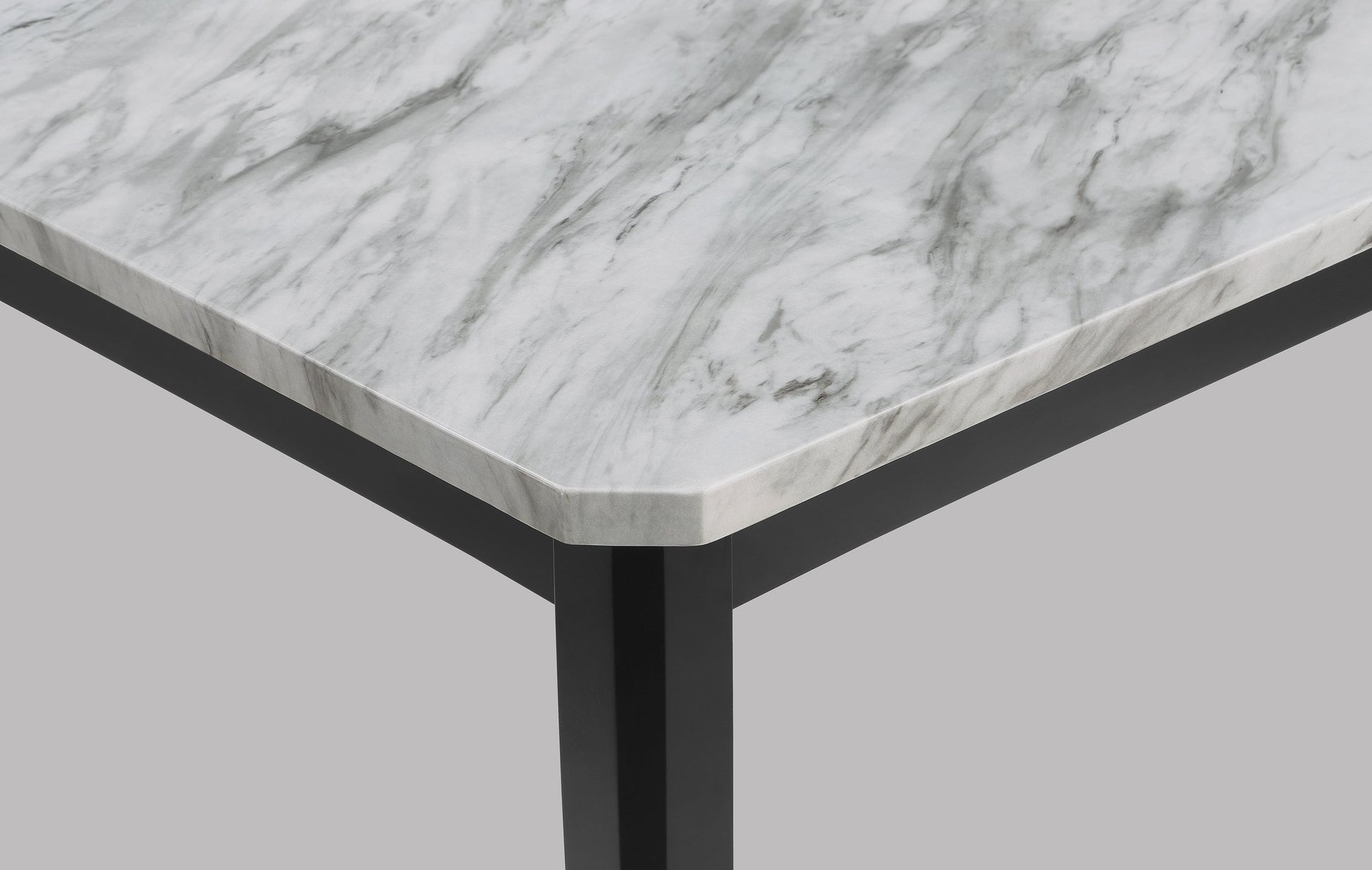 Pascal Black/Gray Marble-Top Dining Set from Crown Mark - Luna Furniture