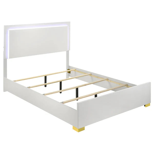 Marceline  Panel Bed Led Bed Frame