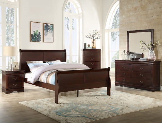 LOUIS PHILIP CHERRY BEDROOM SET