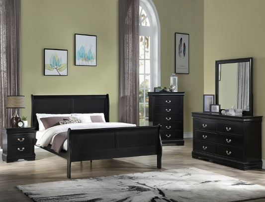 LOUIS PHILIP BLACK BEDROOM SET