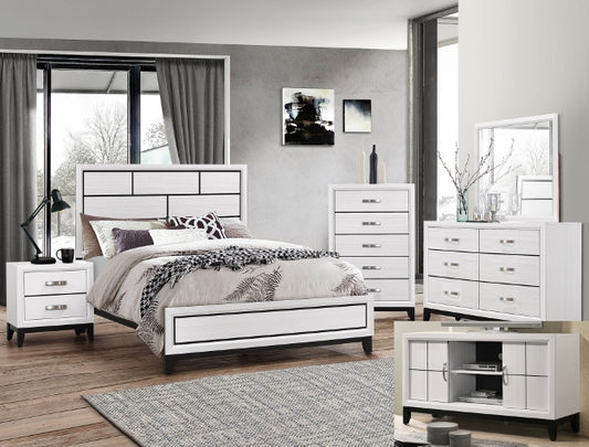 AKERSON CHALK BEDROOM SET