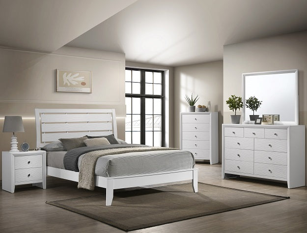 EVAN WHITE BEDROOM SET