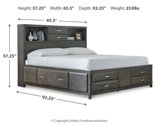 Caitbrook  Storage Bed with 8 Drawers