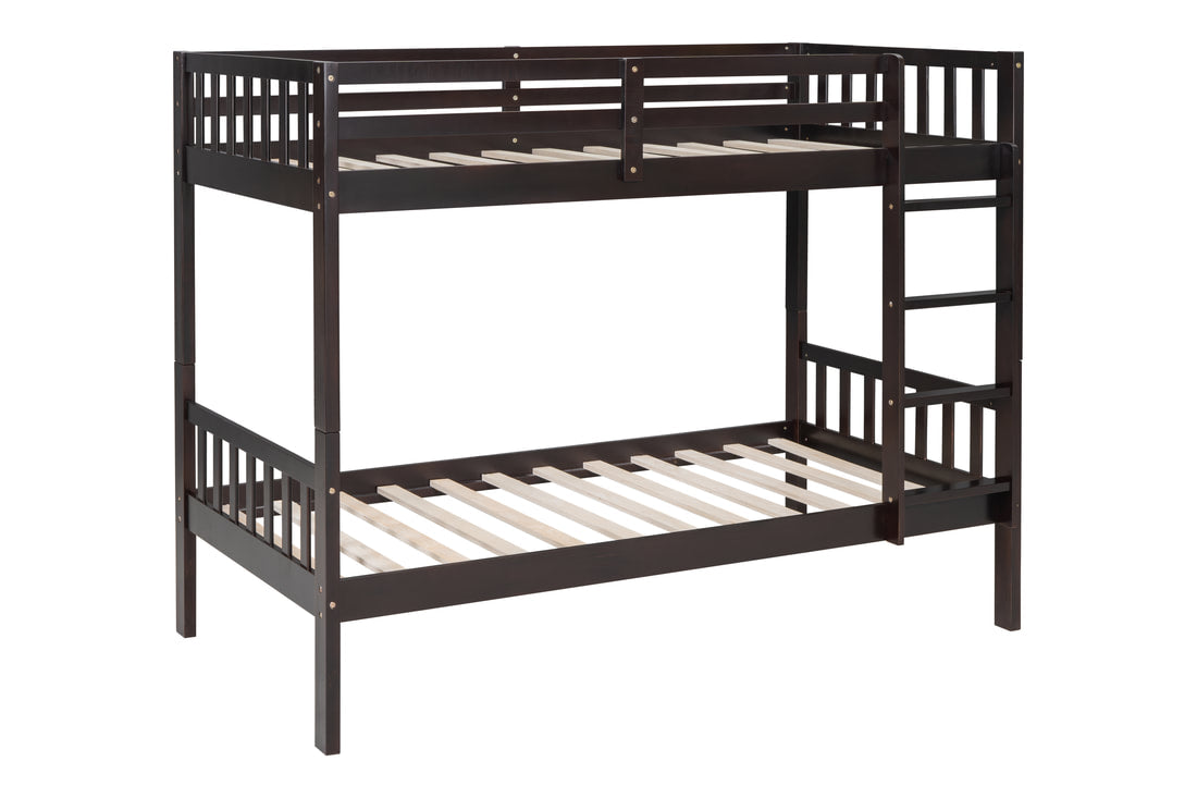 Bunk Bed Espresso TWIN over TWIN
