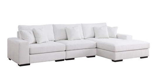Cream Modern Sofa Chaise