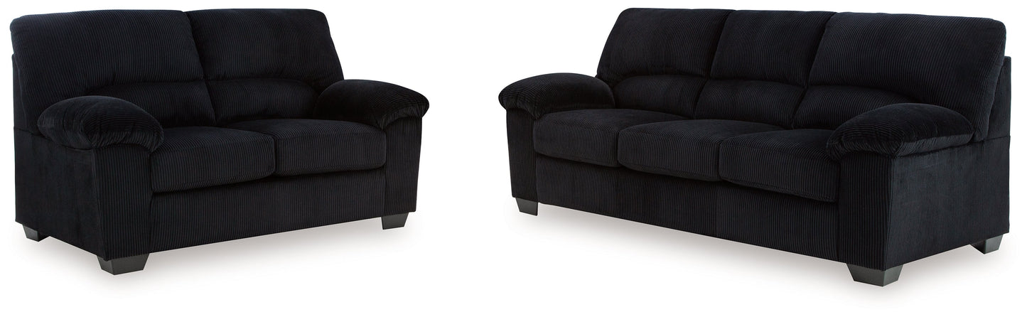 SimpleJoy Onyx Living Room Set from Ashley - Luna Furniture