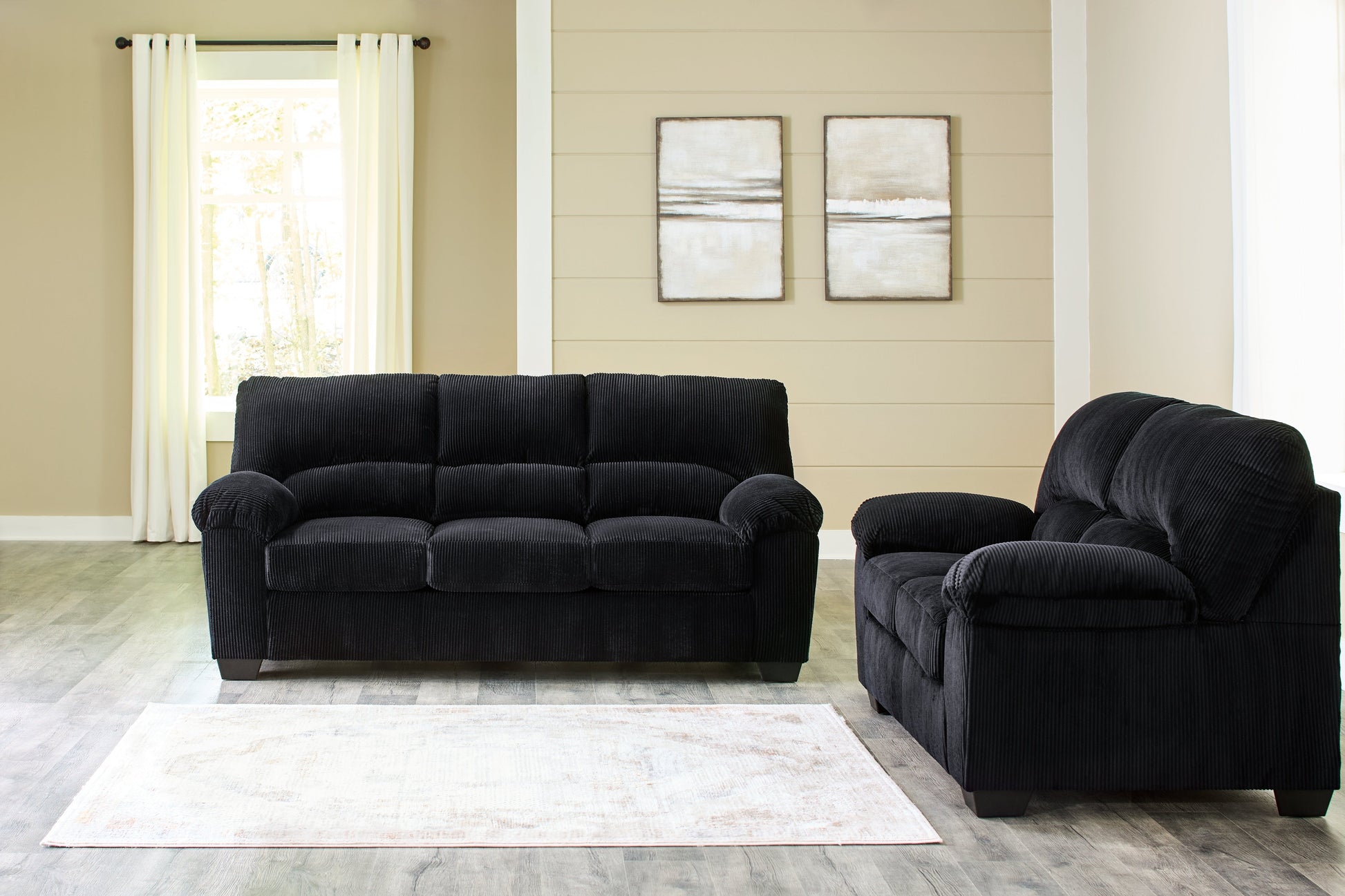SimpleJoy Onyx Living Room Set from Ashley - Luna Furniture