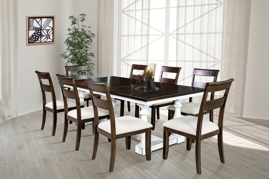 Rustic Sam - Dining Table + 8 Chair Set