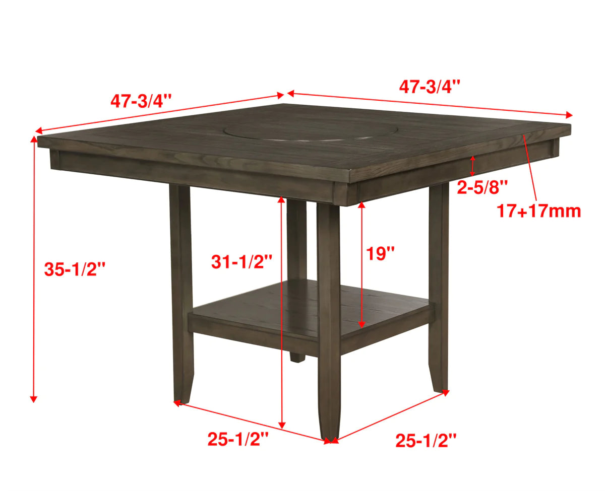 Fulton Gray Counter Height Set