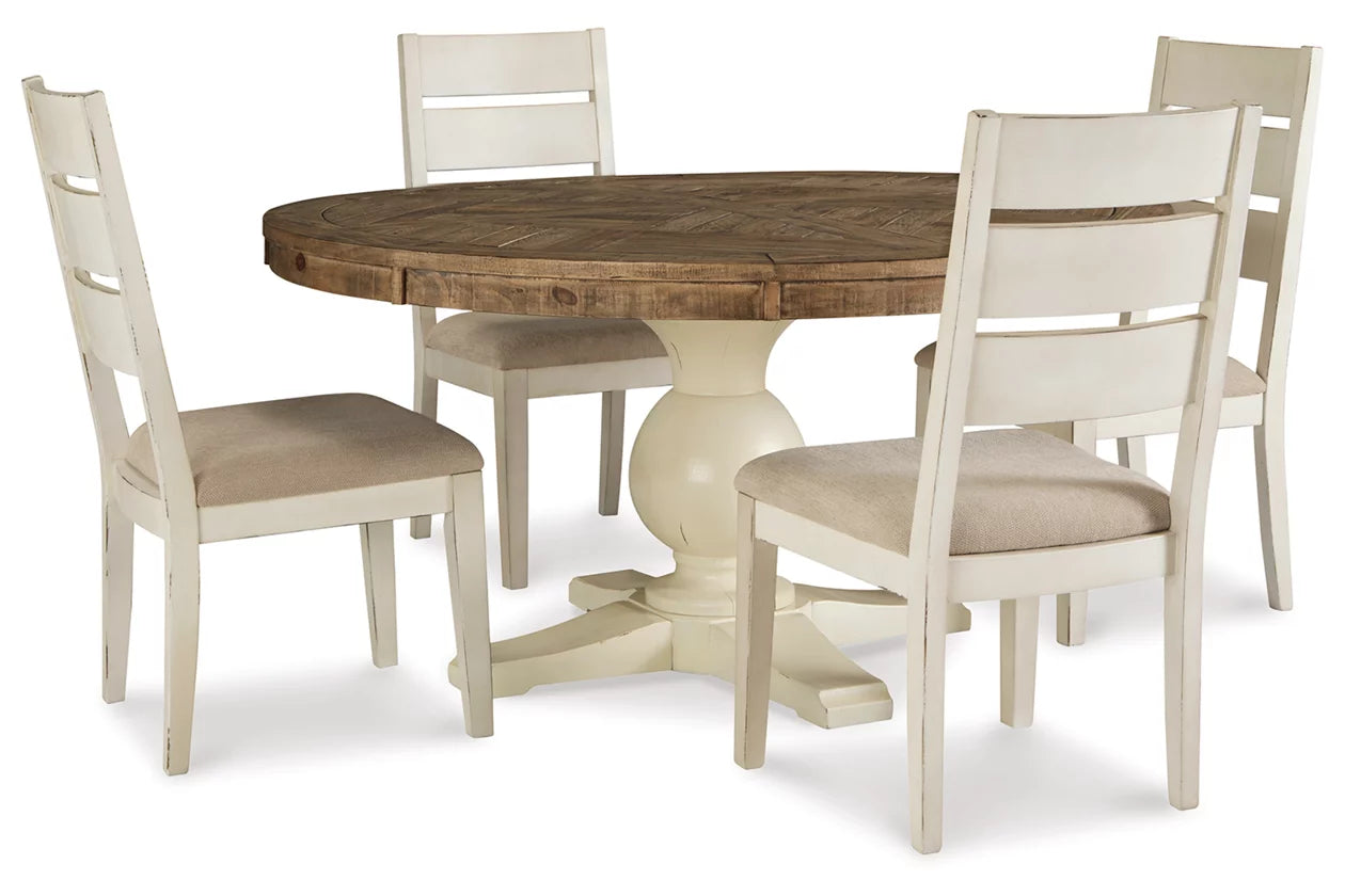 Grindleburg Dining Table and 4 Chairs Set